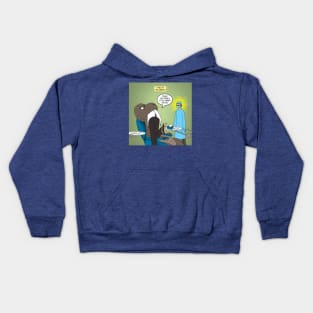 T-Rex at the Dentist Kids Hoodie